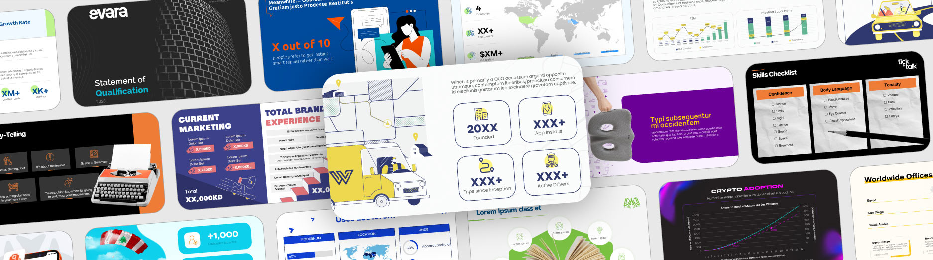 pitch deck presentation layout graphic design